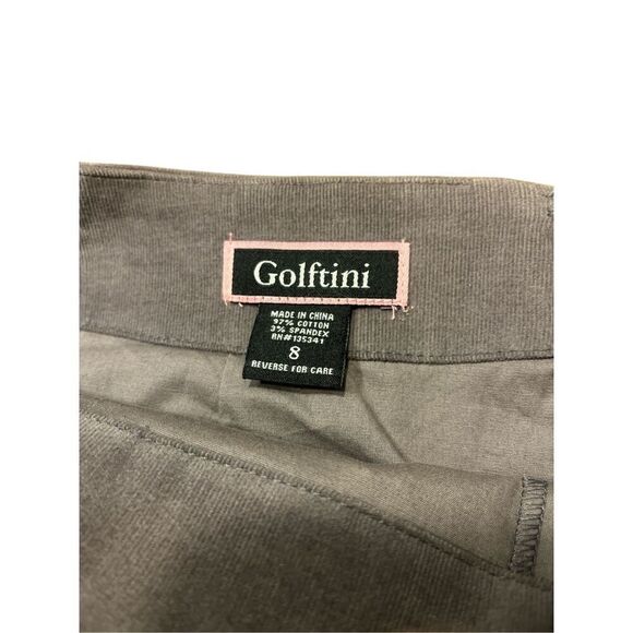 Golftini Vegas skirt with martini print gray corduroy - Picture 3 of 4